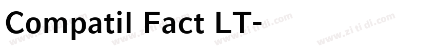 Compatil Fact LT字体转换